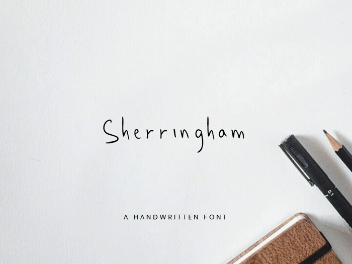 Sherringham Font poster