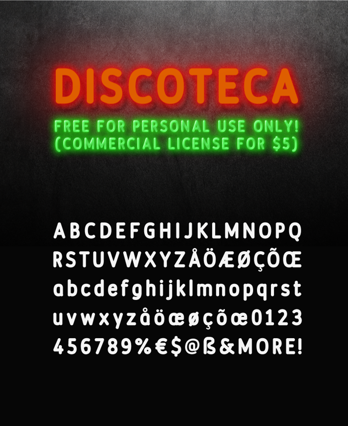 Discoteca Rounded Font poster