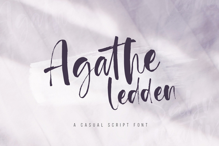 Agathe Ledden Font poster