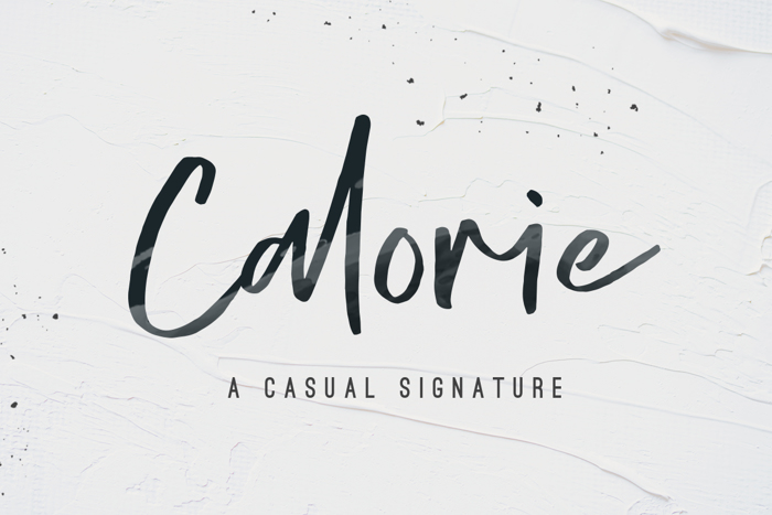 Calorie Font poster