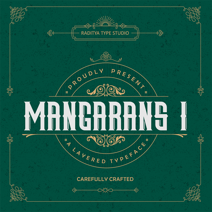 Mangarans I Font poster