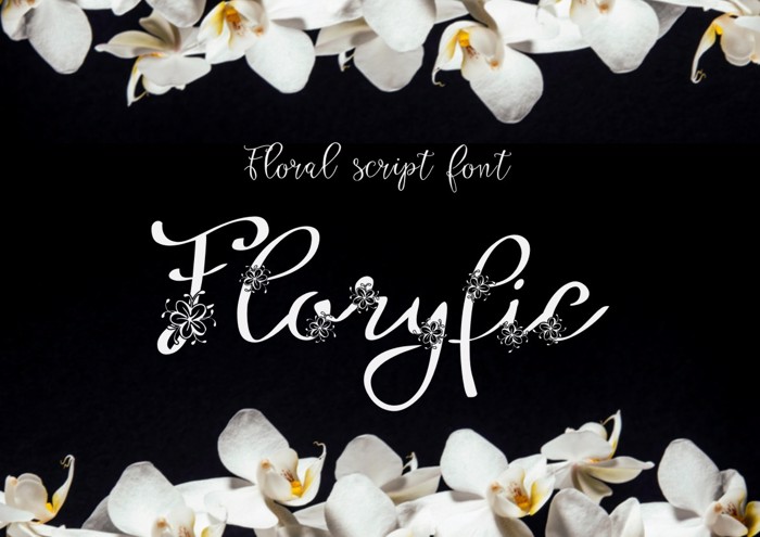 Floryfic Font poster