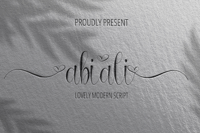 Abiali Font poster