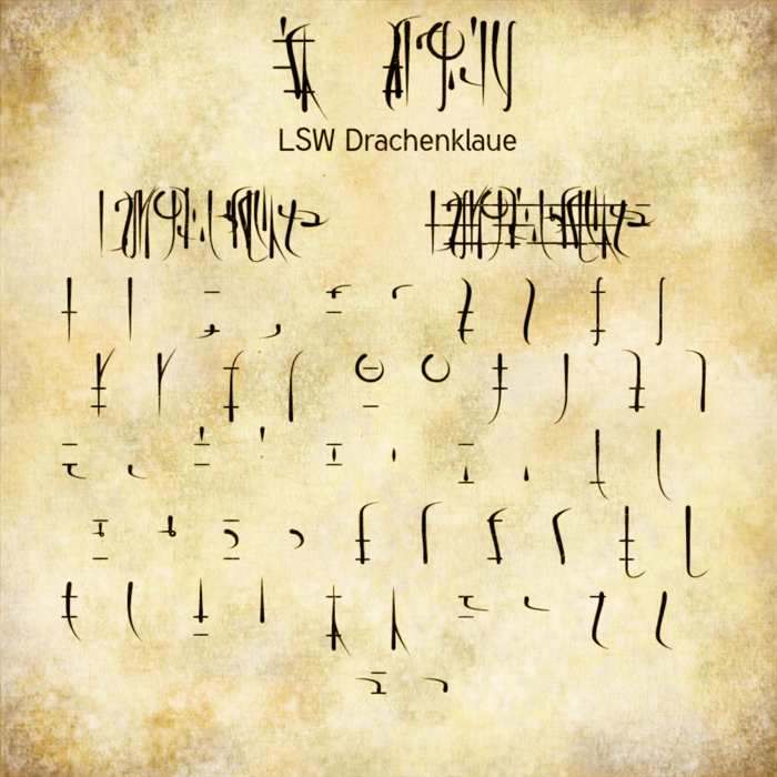 LSW Drachenklaue Font poster