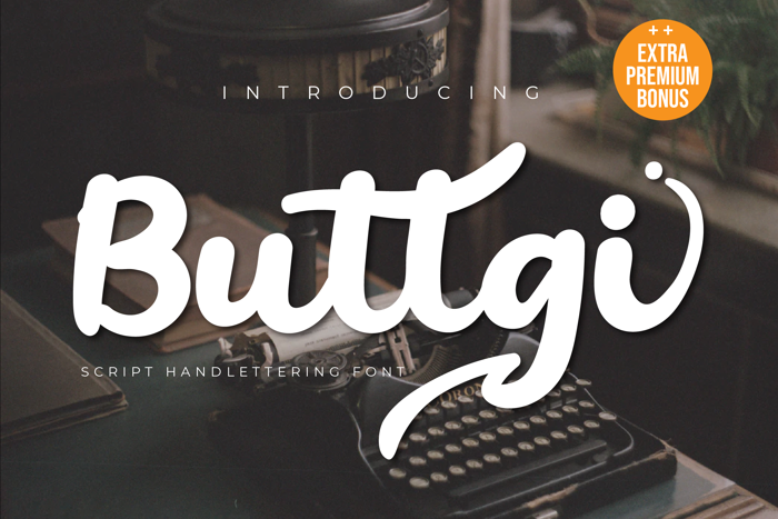 Buttgi Font poster