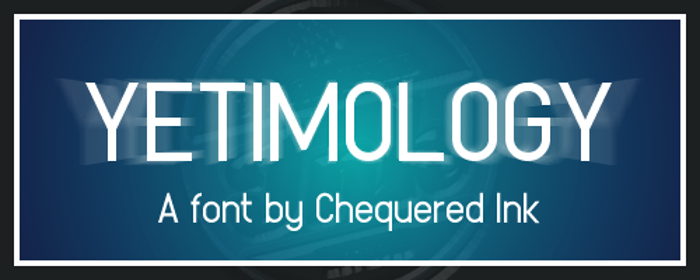 Yetimology Font poster