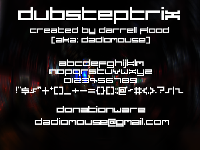 Dubsteptrix Font