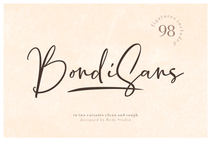 Bondi Sans DEMO Rough Font poster