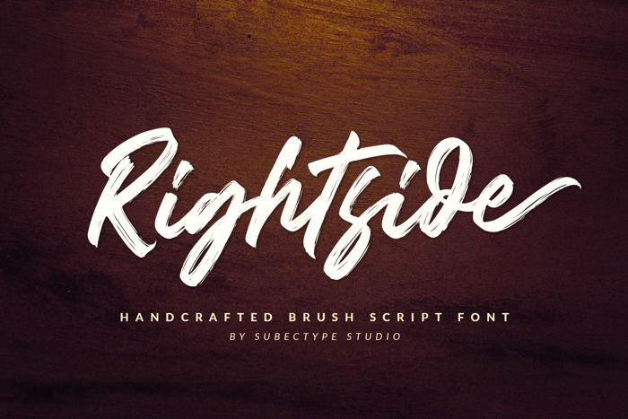 Rightside Font poster