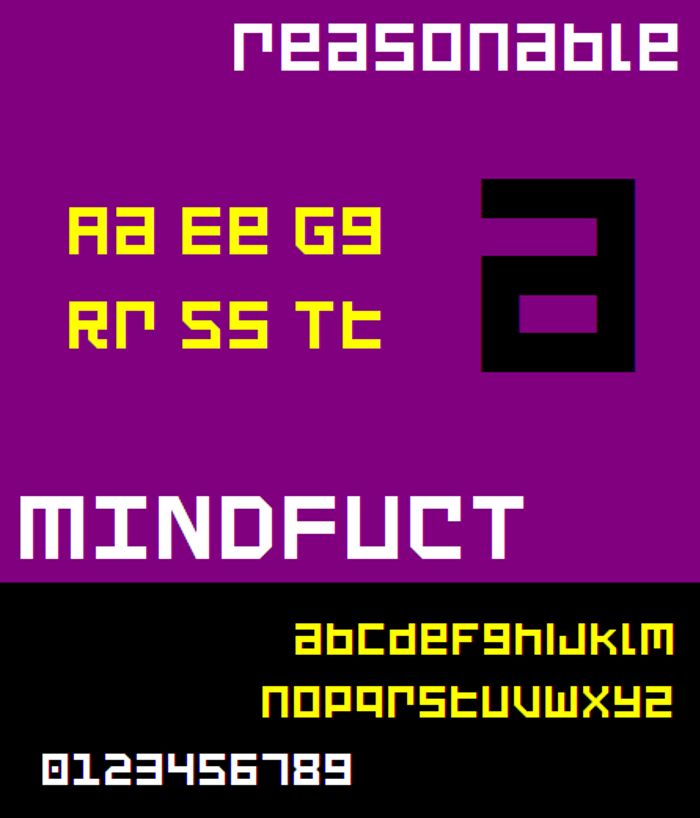 Mindfuct NBP Font poster