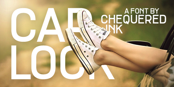 Car Lock Font poster