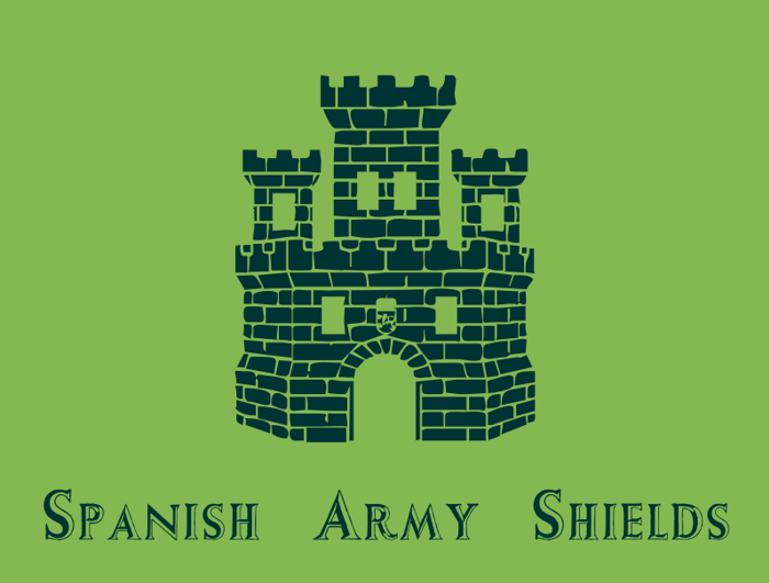 Spanish Army Shields Font poster
