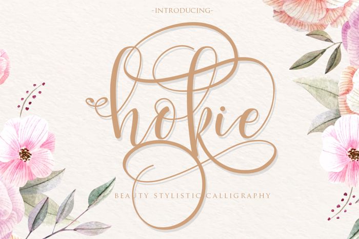 hokie Font poster