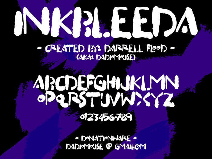 Inkbleeda Font poster