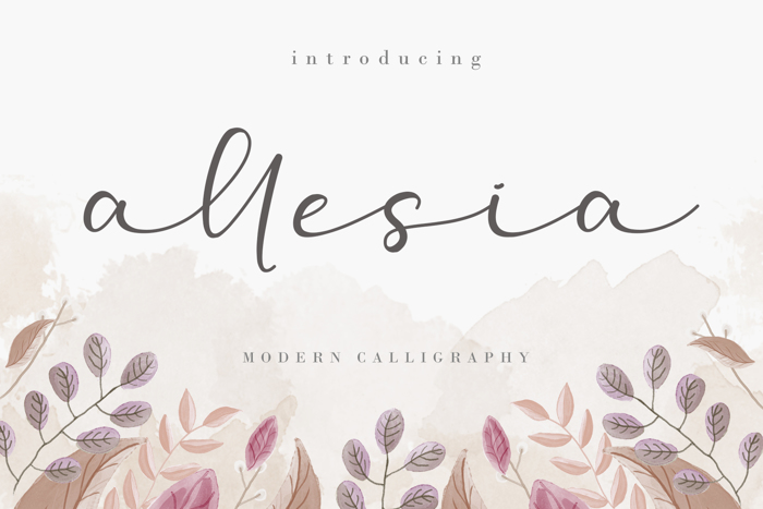Allesia Font poster