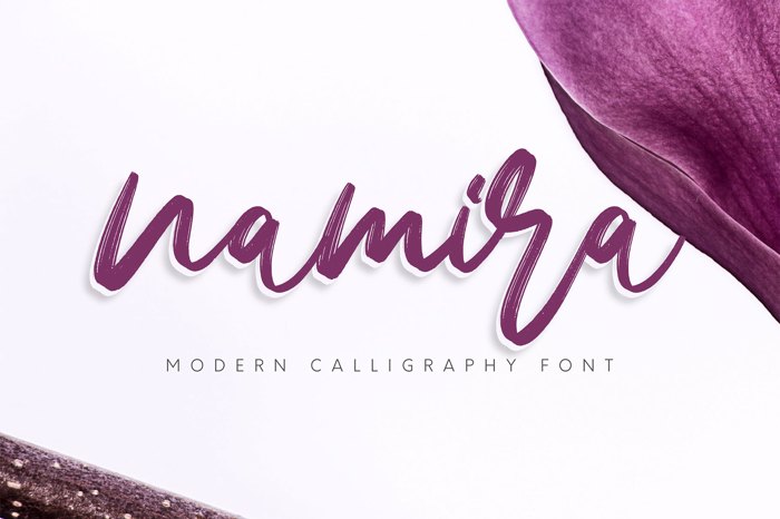 Namira Font poster