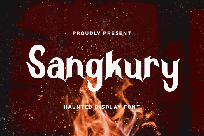 Sangkury Font poster