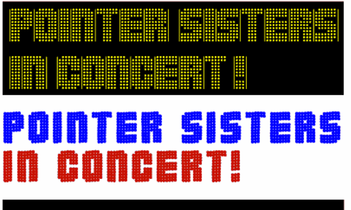 PointerSisters Font poster
