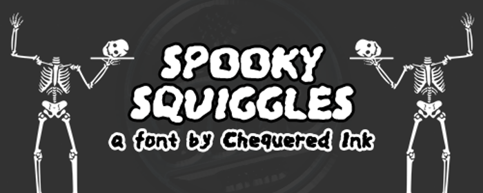 Spooky Squiggles Font poster