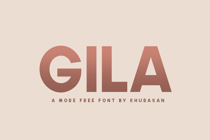 Gila Font poster