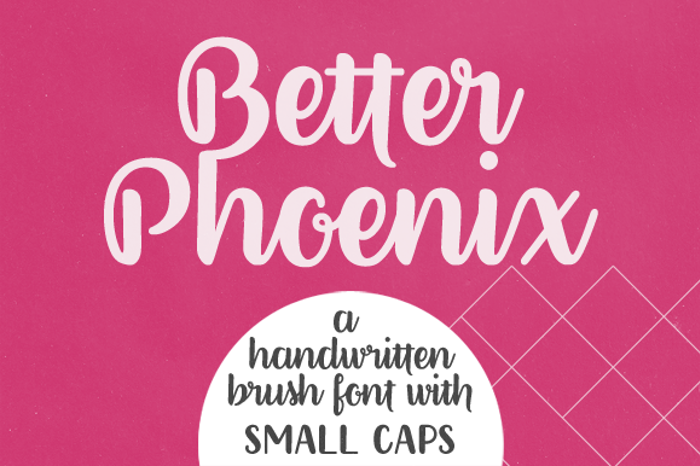 Better Phoenix Sample Font poster