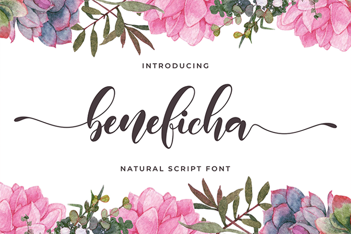 beneficha Font poster