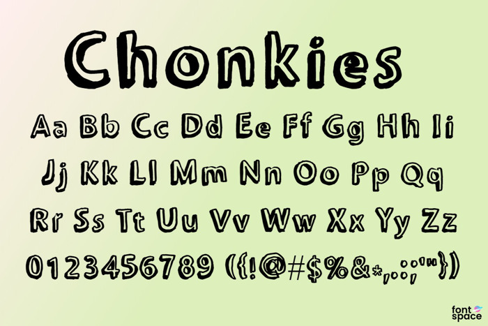 Chonkies Font poster