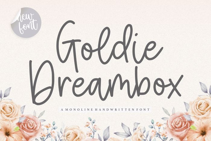 Goldie Dreambox Font poster