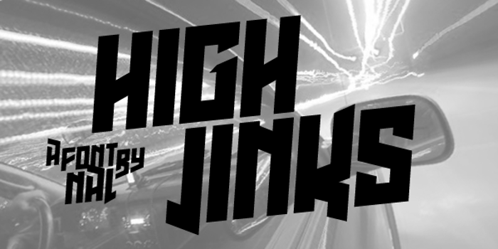 High Jinks Font poster