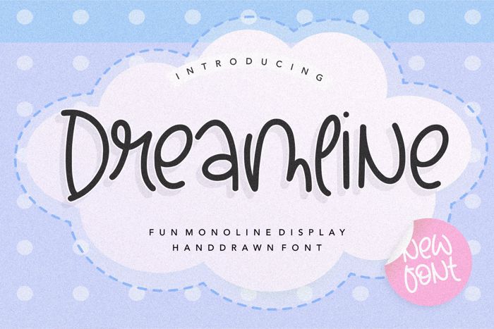 Dreamline Font poster