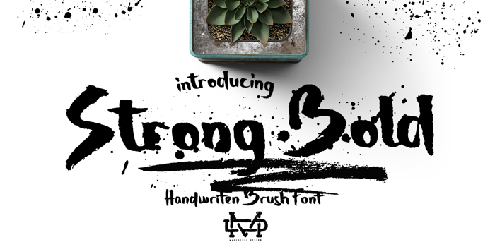 Strong Bold Font poster