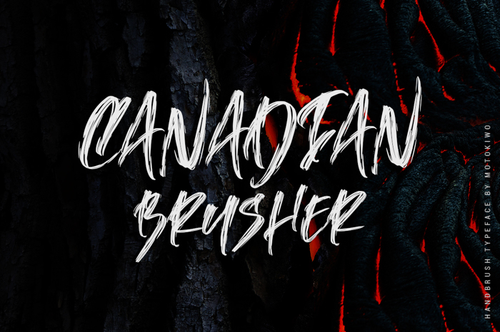 Canadian Brusher Font poster