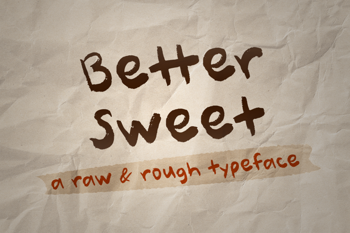 Better Sweet Font poster