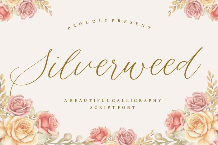 Silverweed Font poster