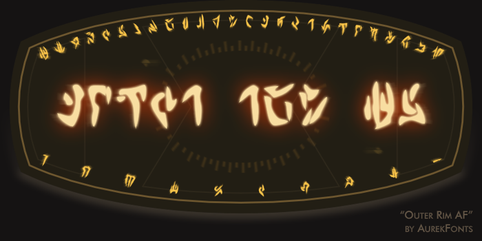 Outer Rim AF Font poster