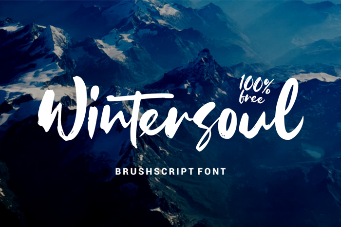 Wintersoul Font poster