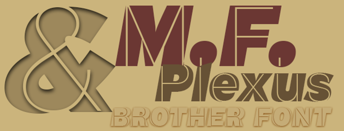 M.F. Plexus Italic Font poster