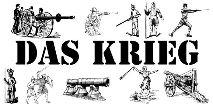 Das Krieg Font poster