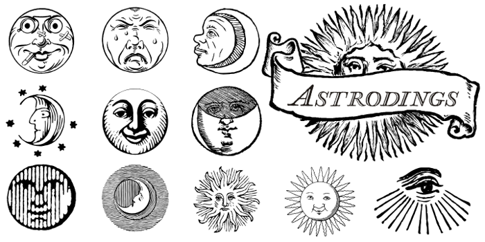 Astrodings Font poster