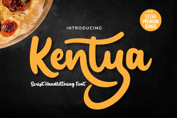Kentya Font poster