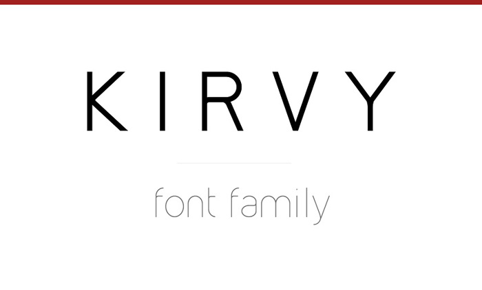 Kirvy Font poster