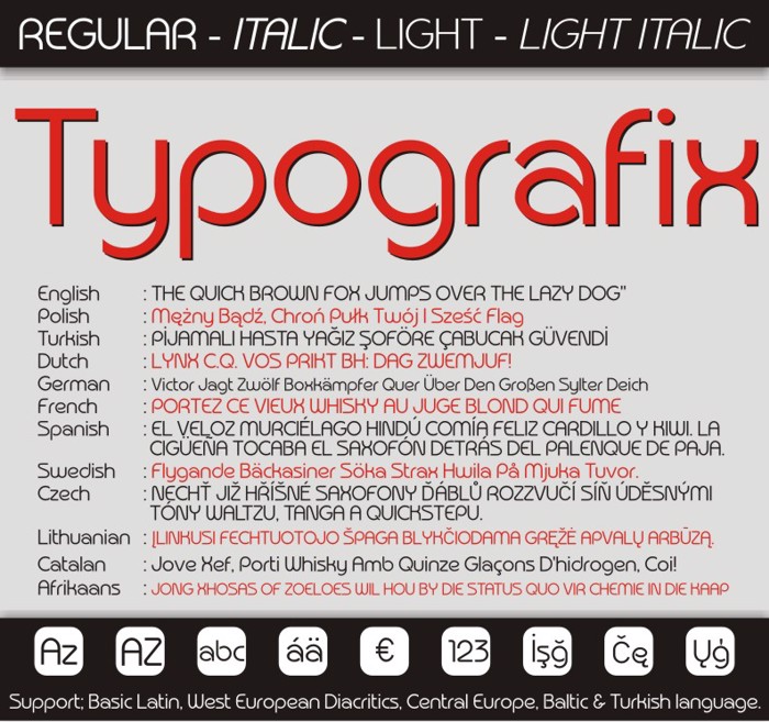 Typografix Font poster