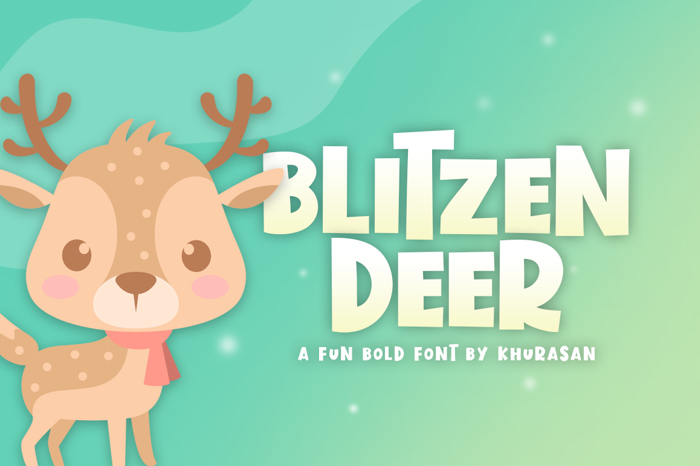 Blitzen Deer poster