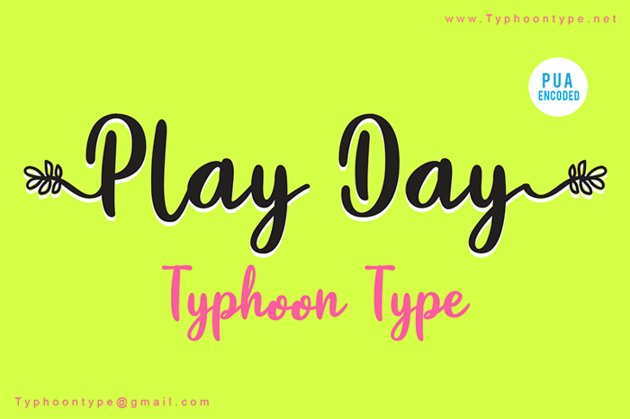 Play Day - Font poster