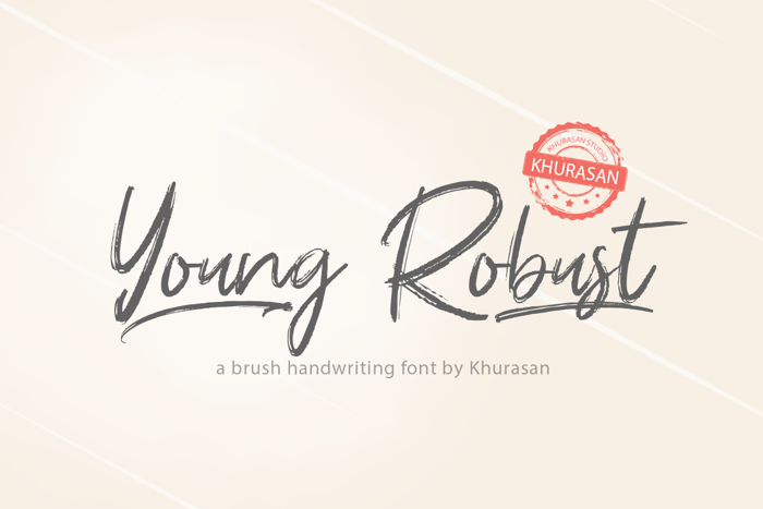 Young Robust Font poster