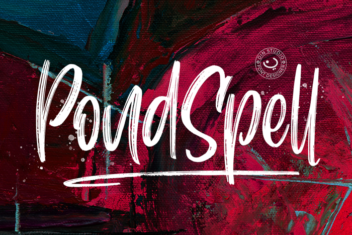 Pondspell Font poster