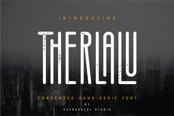 Therlalu - Free Vers Rough Font poster