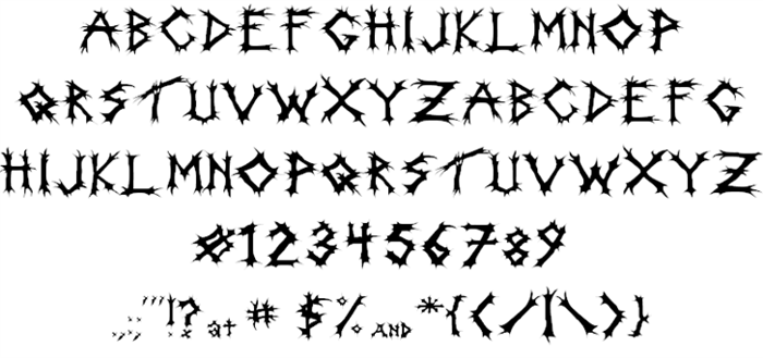 Incantation Font poster