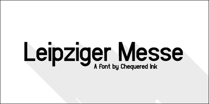 Leipziger Messe Font poster