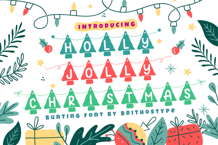 Holly Jolly Christmas Font poster